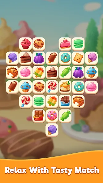 Tasty Match -  Zen Connect [MOD: без рекламы и много денег] Screenshot 1