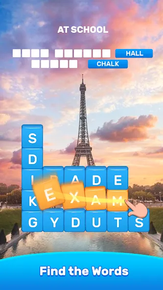 Words Warehouse：Test Your Mind [MOD: открыты все уровни и подсказки] Screenshot 1