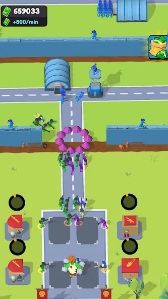 Zombie Factory Attack [MOD: безлимитные ресурсы и усиленная защита] Screenshot 1