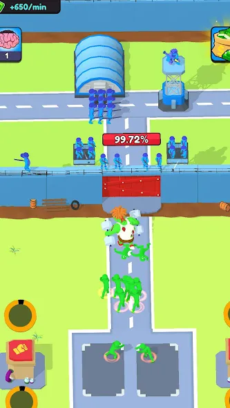 Zombie Factory Attack [MOD: безлимитные ресурсы и усиленная защита] Screenshot 5