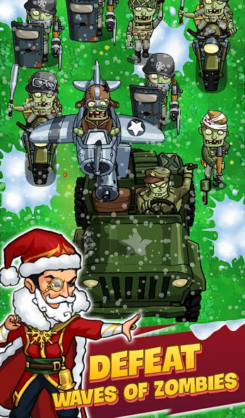 Zombie War Idle Defense Game [MOD: безлимитные деньги и алмазы] Screenshot 4