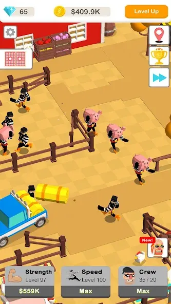 Idle Robbery [MOD: безлимитные деньги и бесконечная энергия] Screenshot 2