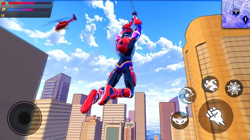 Spider Hero:Super City Hero [MOD: безлимитные деньги и суперсила] Screenshot 1