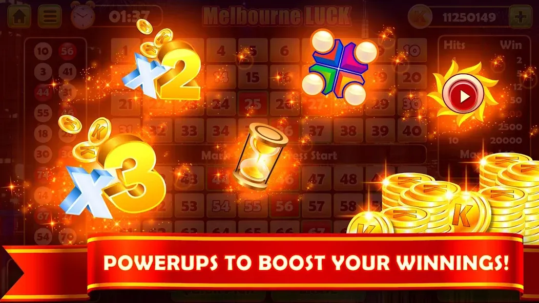Keno Prime - Super 3X Payout [MOD: утроенные выплаты и безлимитные монеты] Screenshot 5