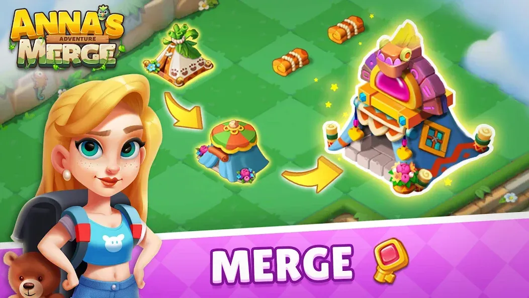 Anna's Merge Adventure [MOD: безлимитные деньги и энергия] Screenshot 2