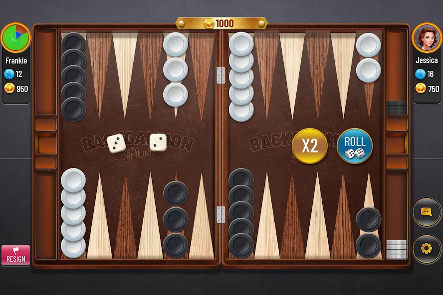 Backgammon Plus - Board Game [MOD: без рекламы и много монет] Screenshot 1