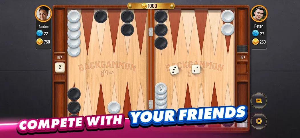Backgammon Plus - Board Game [MOD: без рекламы и много монет] Screenshot 2