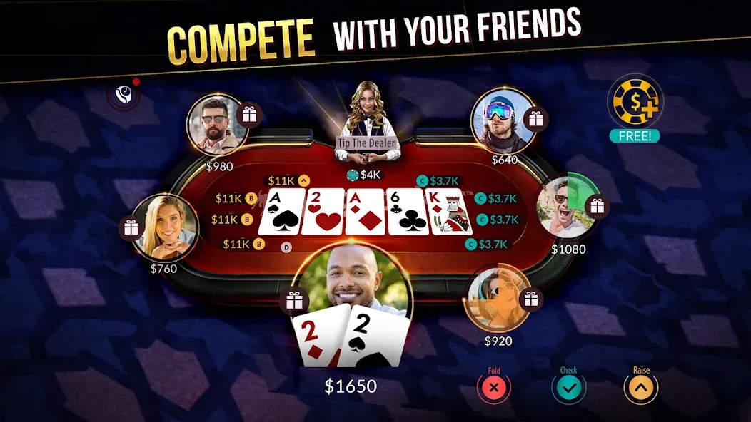 Zynga Poker ™ – Texas Holdem [MOD: безлимитные фишки и деньги] Screenshot 3