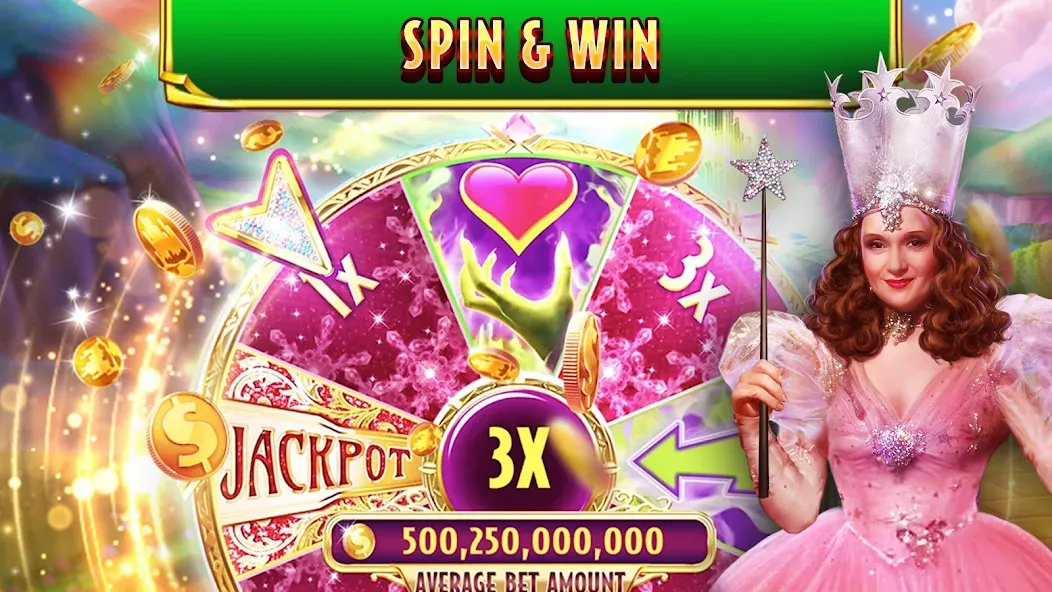 Wizard of Oz Slots Games [MOD: безлимитные монеты и бесплатные вращения] Screenshot 4