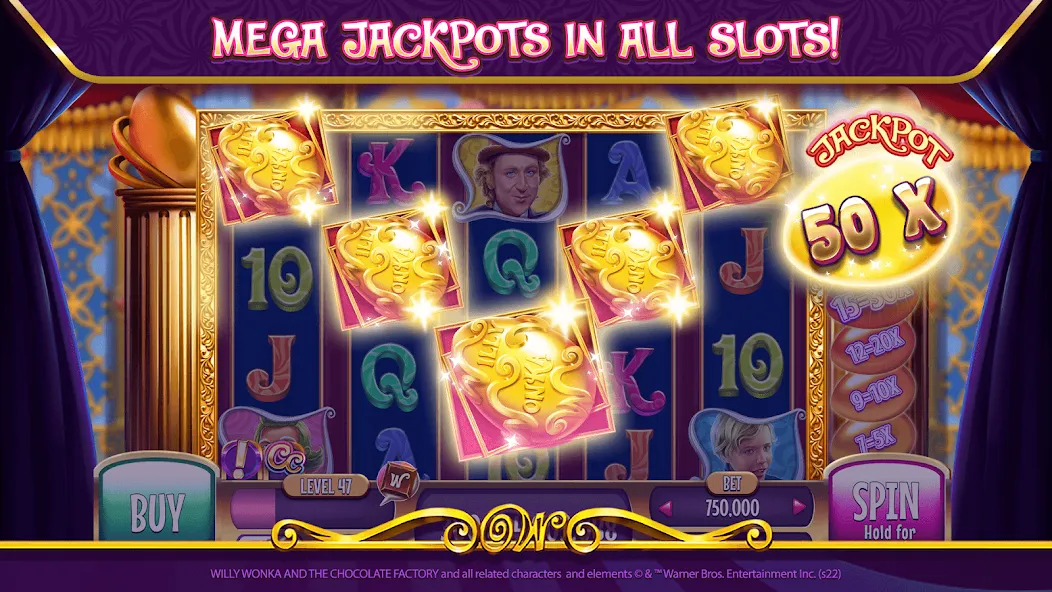 Willy Wonka Vegas Casino Slots [MOD: безлимитные монеты и бонусы] Screenshot 4