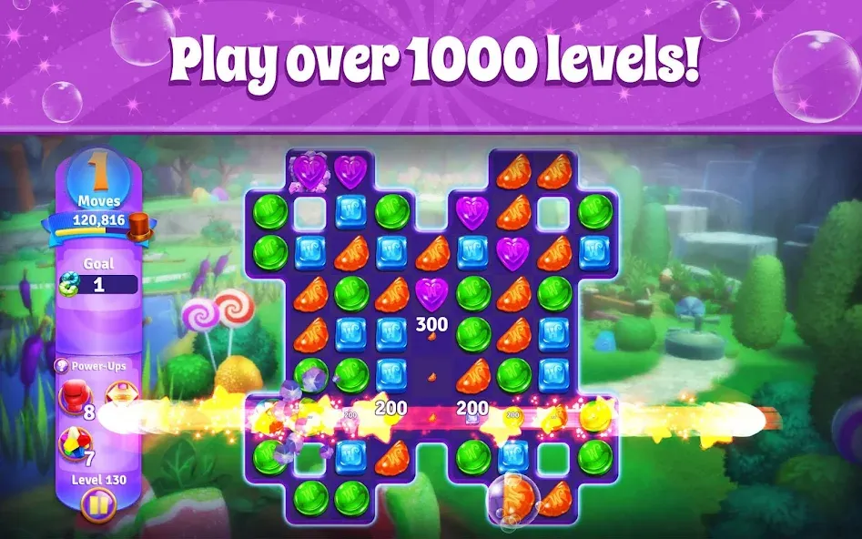 Wonka's World of Candy Match 3 [MOD: безлимитные жизни и монеты] Screenshot 3