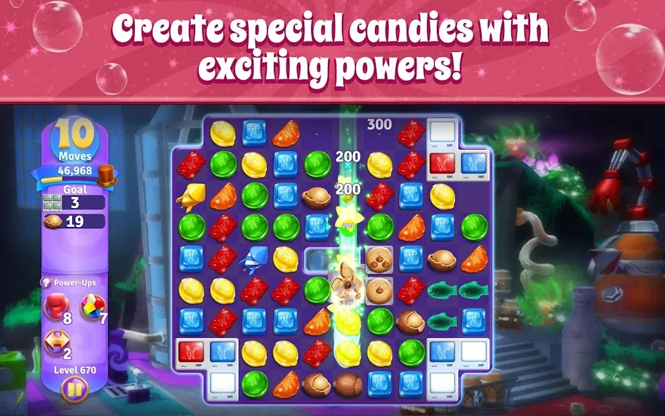 Wonka's World of Candy Match 3 [MOD: безлимитные жизни и монеты] Screenshot 4