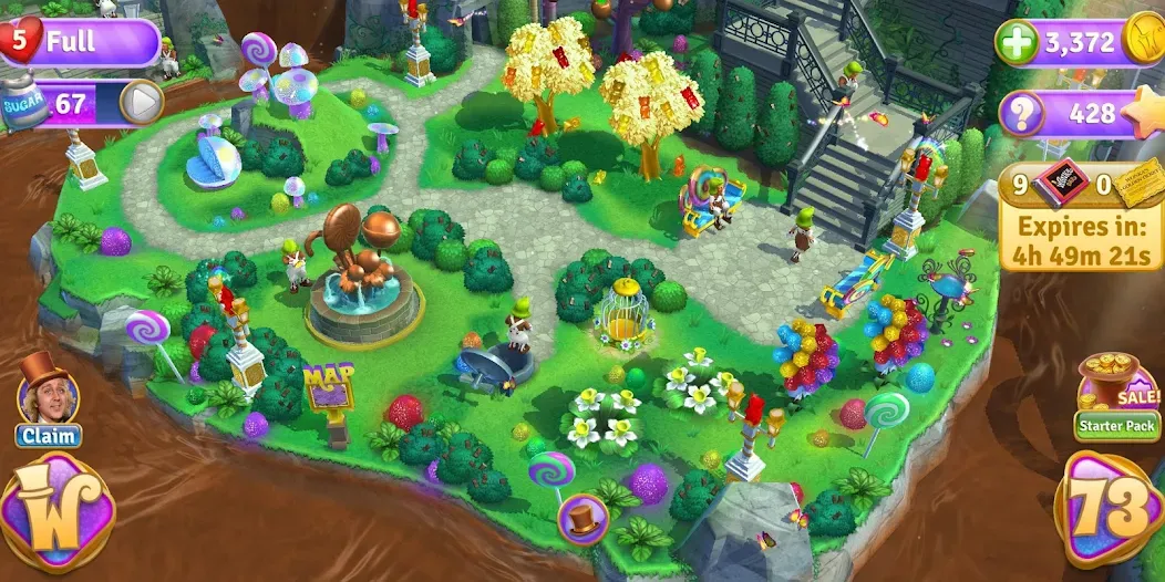 Wonka's World of Candy Match 3 [MOD: безлимитные жизни и монеты] Screenshot 5