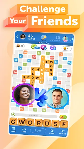 Words With Friends 2 Word Game [MOD: безлимитные подсказки и ходы] Screenshot 2