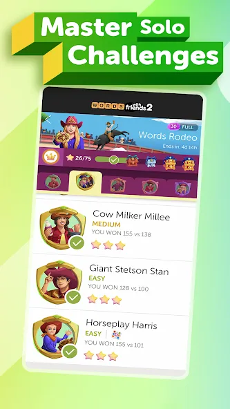 Words With Friends 2 Word Game [MOD: безлимитные подсказки и ходы] Screenshot 4