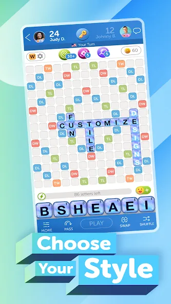Words With Friends 2 Word Game [MOD: безлимитные подсказки и ходы] Screenshot 5