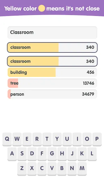 Contexto: Popular Words Game [MOD: безлимитные подсказки и открыты все слова] Screenshot 2
