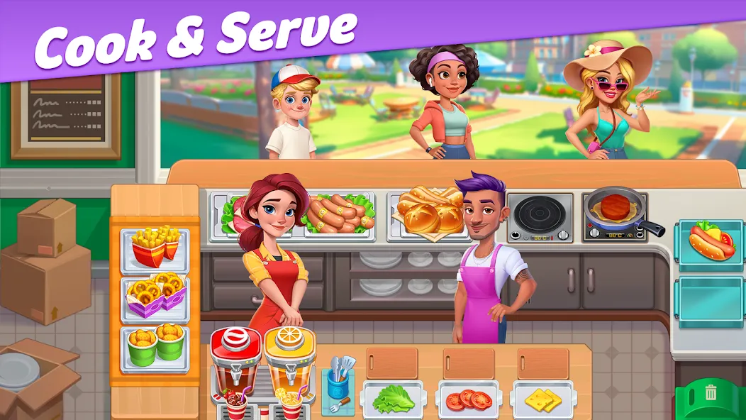Restaurant Rescue - Food Games [MOD: безлимитные монеты и открыты все уровни] Screenshot 1
