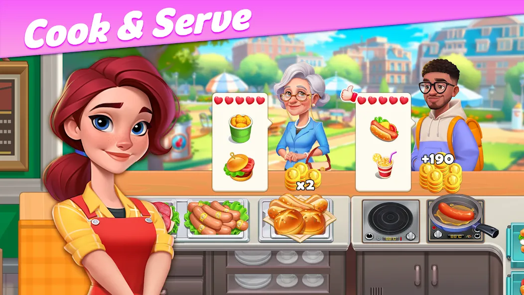 Restaurant Rescue - Food Games [MOD: безлимитные монеты и открыты все уровни] Screenshot 4