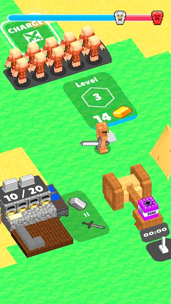 Craft Commander – Mine &amp; Build [MOD: безлимитные ресурсы и быстрая добыча] Screenshot 1