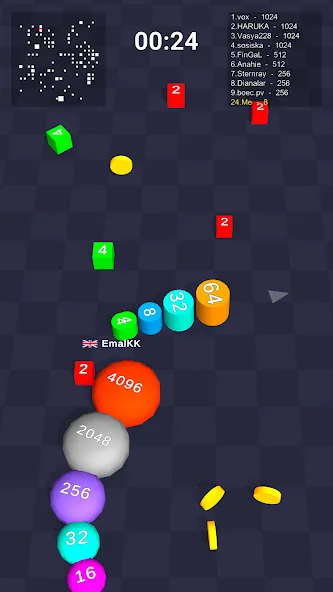 Cube Arena 2048: Merge Numbers [MOD: безлимитные деньги и все бонусы] Screenshot 1