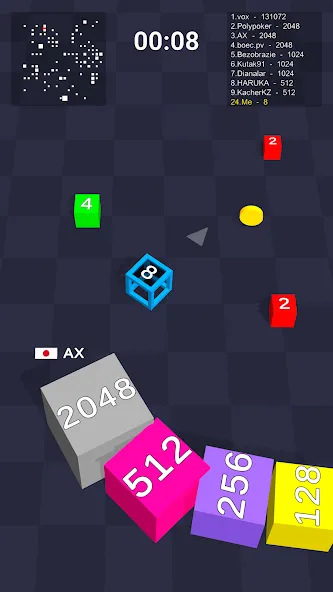 Cube Arena 2048: Merge Numbers [MOD: безлимитные деньги и все бонусы] Screenshot 2