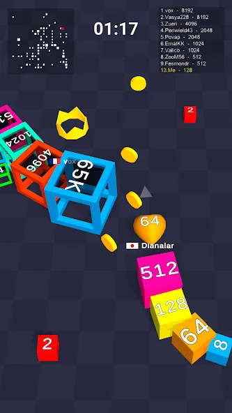 Cube Arena 2048: Merge Numbers [MOD: безлимитные деньги и все бонусы] Screenshot 5