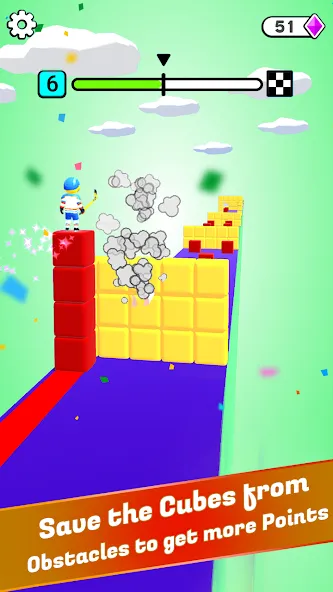 Block Surfer [MOD: безлимитные монеты и усиленная защита] Screenshot 3