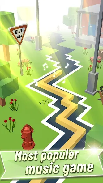 Music Line 2 [MOD: много алмазов и все уровни открыты] Screenshot 1