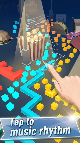 Music Line 2 [MOD: много алмазов и все уровни открыты] Screenshot 2