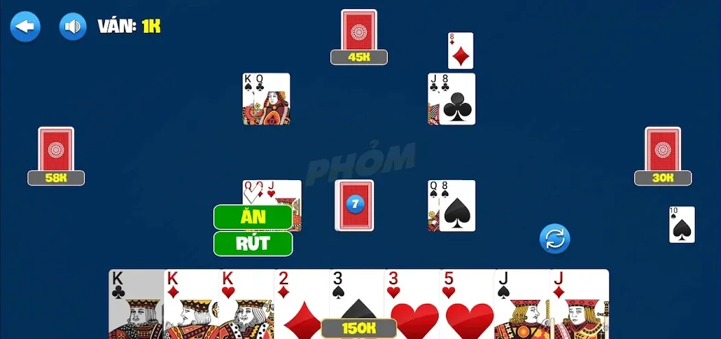 Phỏm [MOD: без рекламы и много монет] Screenshot 2