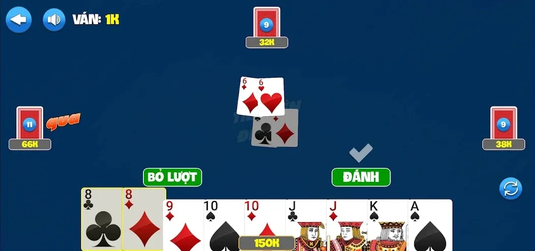 Tiến Lên Nhất Ăn Tất [MOD: безлимитные монеты и все карты открыты] Screenshot 2