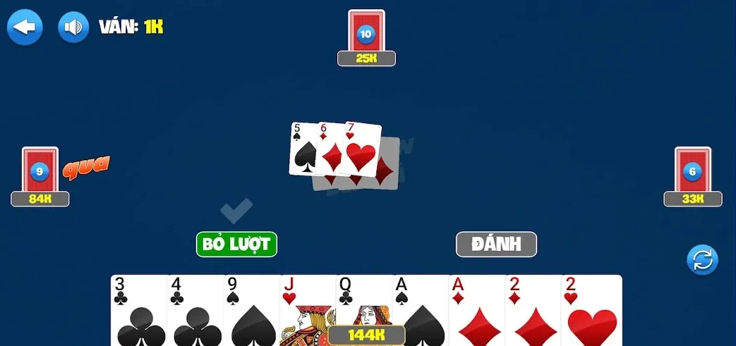 Tiến Lên Nhất Ăn Tất [MOD: безлимитные монеты и все карты открыты] Screenshot 5