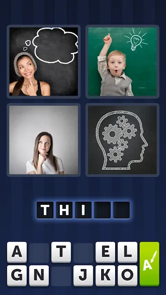 4 Pics 1 Word [MOD: безлимитные подсказки и открыты все уровни] Screenshot 1