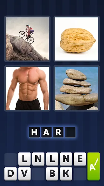 4 Pics 1 Word [MOD: безлимитные подсказки и открыты все уровни] Screenshot 2