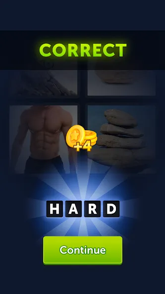 4 Pics 1 Word [MOD: безлимитные подсказки и открыты все уровни] Screenshot 3