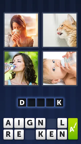 4 Pics 1 Word [MOD: безлимитные подсказки и открыты все уровни] Screenshot 4