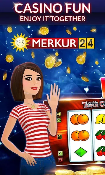 Merkur24 – Slots &amp; Casino [MOD: безлимитные монеты и бонусы] Screenshot 1