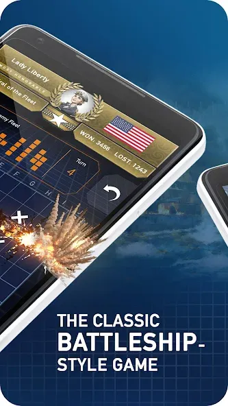 Fleet Battle - Sea Battle [MOD: безлимитные деньги и усиленный флот] Screenshot 2