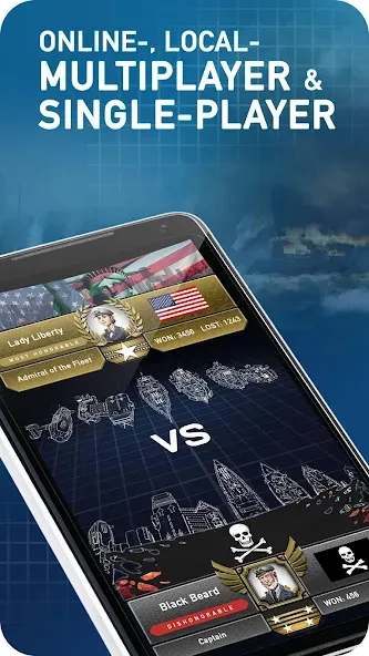 Fleet Battle - Sea Battle [MOD: безлимитные деньги и усиленный флот] Screenshot 3