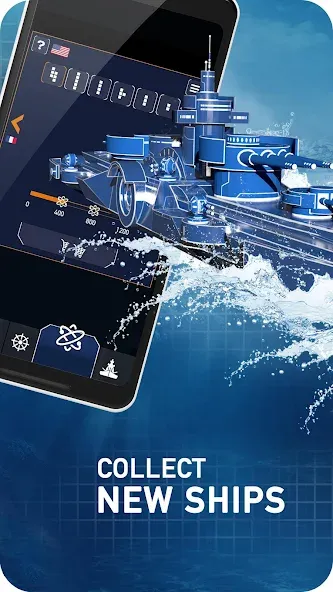 Fleet Battle - Sea Battle [MOD: безлимитные деньги и усиленный флот] Screenshot 5