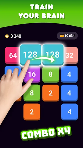 2048: Puzzle Game! Merge Block [MOD: без рекламы и подсказки доступны] Screenshot 5