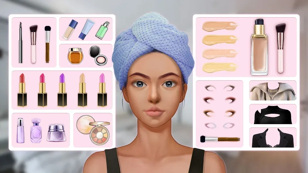 Makeup Stylist: Makeup Game [MOD: безлимитные монеты и все образы открыты] Screenshot 1