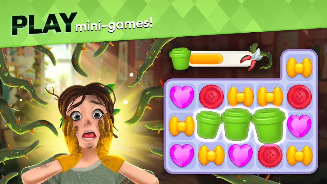 Makeover Match - Fashion Game [MOD: безлимитные монеты и энергия] Screenshot 3