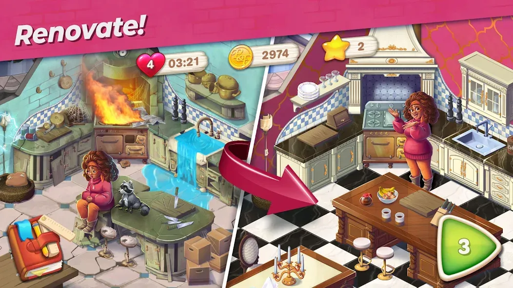 Penny &amp; Flo: Home Renovation [MOD: безлимитные деньги и энергия] Screenshot 3