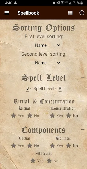 D&amp;D Spellbook 5e [MOD: все заклинания разблокированы] Screenshot 2