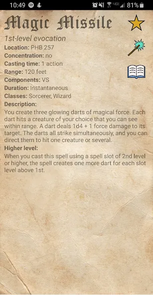 D&amp;D Spellbook 5e [MOD: все заклинания разблокированы] Screenshot 4