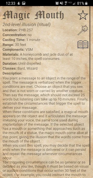 D&amp;D Spellbook 5e [MOD: все заклинания разблокированы] Screenshot 5