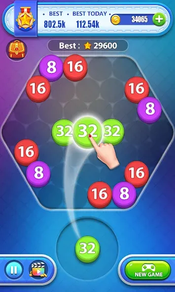 Dot Puzzle [MOD: подсказки и безлимитные ходы] Screenshot 1