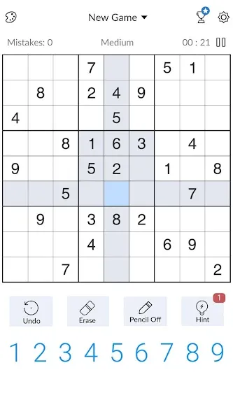 Sudoku - Classic Sudoku Puzzle [MOD: подсказки и все уровни открыты] Screenshot 3